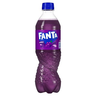 Fanta Vörös szőlő Ízű Szénsavas Üdítőital Cukorral és Édesítőszerekkel 500 ml