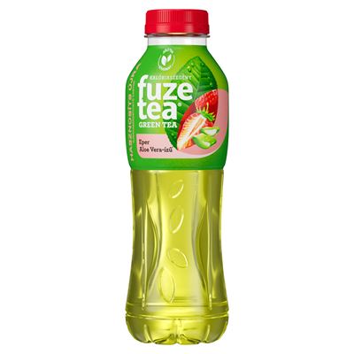 fuzetea szénsavmentes eper-aloe vera-ízű üdítőital zöld tea kivonattal 500 ml