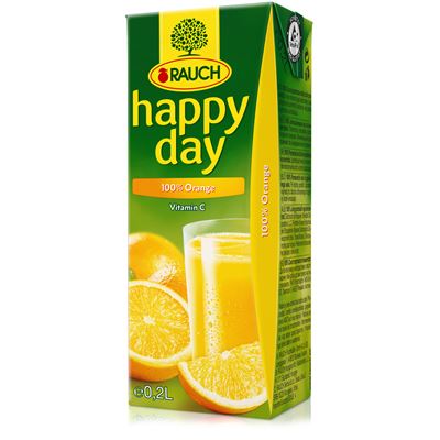 HAPPY DAY 100%-os narancslé 9 x (3 x 200 ml )