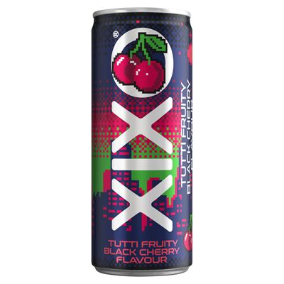 XIXO Tutti Fruity Black Cherry Fekete cseresznye Ízű Szénsavas Üdítőital 250 ml