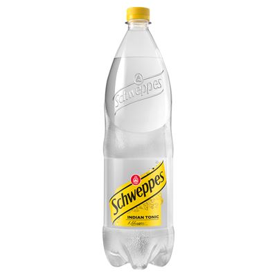Schweppes Indian Tonic Szénsavas Üdítőital Cukorral és Édesítőszerekkel 1,5 l