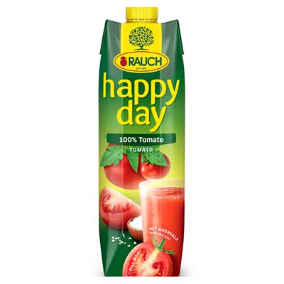 HAPPY DAY Rauch 100% paradicsomlé sűrítményből tengeri sóval 1 l
