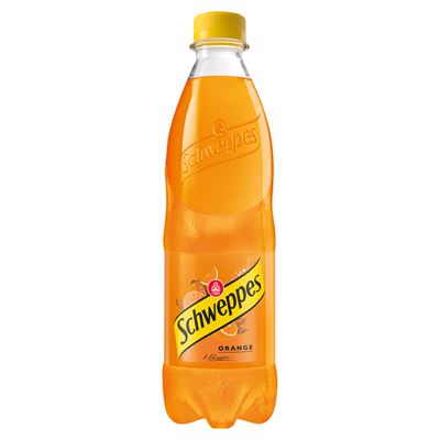 Schweppes Narancsízű Szénsavas Üdítőital Cukorral és Édesítőszerekkel 500 ml