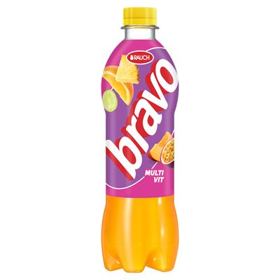 Bravo rauch bravo multivit vegyes gyümölcsital cukorral és édesítőszerekkel, 10 vitaminnal 0,5 l