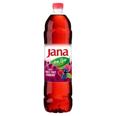 Jana Ice Tea szénsavmentes erdei gyümölcs-áfonya ízű, és vegyes gyümölcs ízesítésű üdítőital 1,5 l
