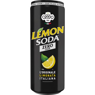 LEMONSODA ZERO Citrmos Szénsavas Üdítőital Cukor Nélkül 330 ml