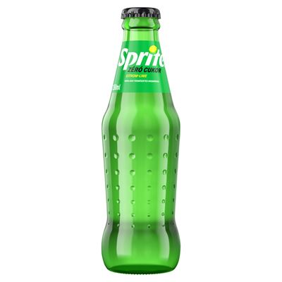 Sprite Zero Citrom és Lime Ízű Cukormentes Szénsavas Üdítőital Visszaváltható Üvegben 24 x 250 ml