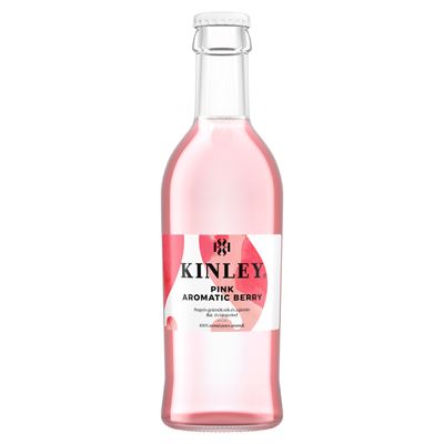 KINLEY Pink Tonic Szénsavas Üdítőital Visszaválthatós Üvegben 24 x 250 ml