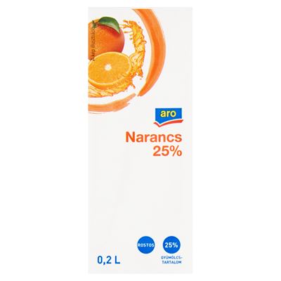 aro Rostos Narancsital 25% 27 x 200 ml