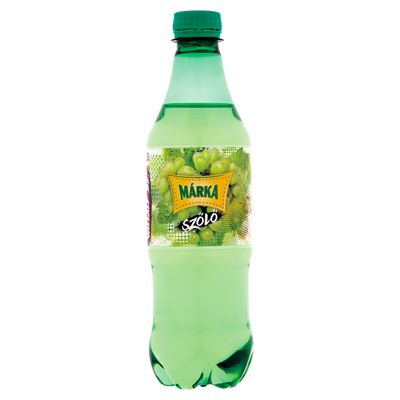 MÁRKA szőlő szénsavas üdítőital cukorral és édesítőszerekkel 0,5 l