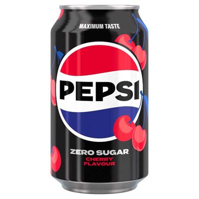 pepsi Black Cherry Zero Colaízű Szénsavas Üdítőital Dobozos 330 ml