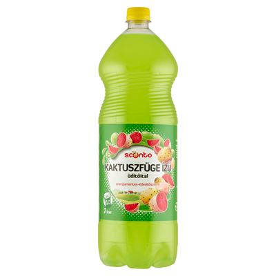 Sconto kaktuszfüge ízű energia- és szénsavmentes üdítőital édesítőszerekkel 2 l