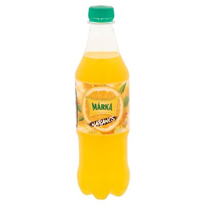 MÁRKA narancs szénsavas üdítőital cukorral és édesítőszerrel 0,5 l