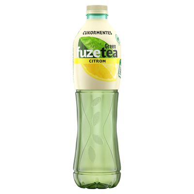 fuzetea energiamentes szénsavmentes citromízű üdítőital zöld tea kivonattal édesítőszerekkel 1,5 l