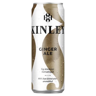 KINLEY Ginger Ale Szénsavas Üdítőital Gyömbér Ízesítéssel 250 ml