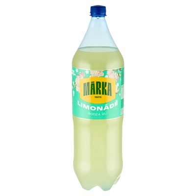 MÁRKA Limonádé Bodza-lime ízű Szénsavas Üdítőital Cukorral 2 l