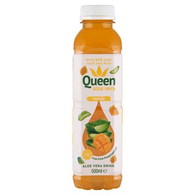 QUEEN ALOE VERA Queen szénsavmentes üdítőital aloé verával, mangólé sűrítménnyel és édesítőszerrel 500 ml