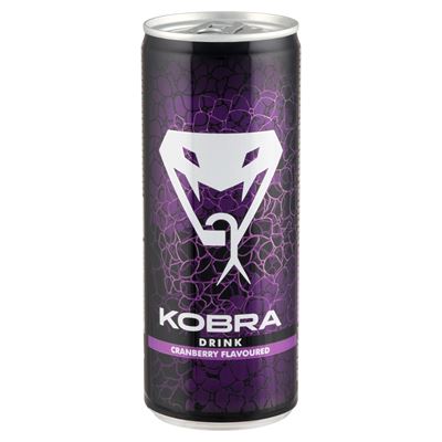 Kobra Drink Vörösáfonya Ízű Energiaital 250 ml