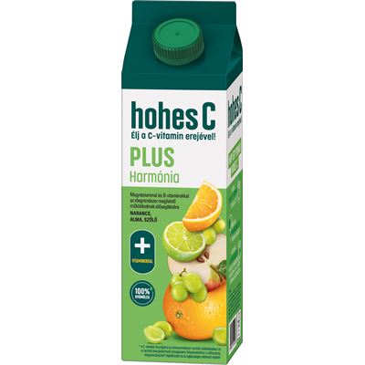 HohesC Plus Harmónia Narancs-Alma-Szőlő-Lime 100% 1l