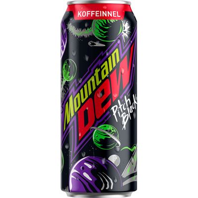 Mountain DEW Pitch Black szőlős-citrusos ízű szénsavas üdítőital 500 ml