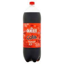 QUEEN Cola Szénsavas Üdítőital Édesítőszerekkel 2,5 l
