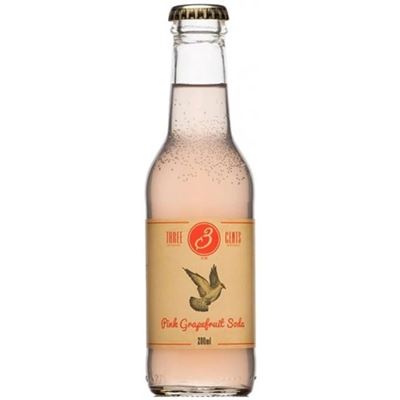 THREE CENTS Pink Grapefruit Szénsavas Üdítőital Grapefruit Ízesítéssel 200 ml