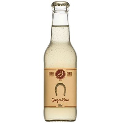 THREE CENTS Ginger Beer Természetes Gyömbér Kivonattal és Fűszerekkel Ízesített Ital 200 ml