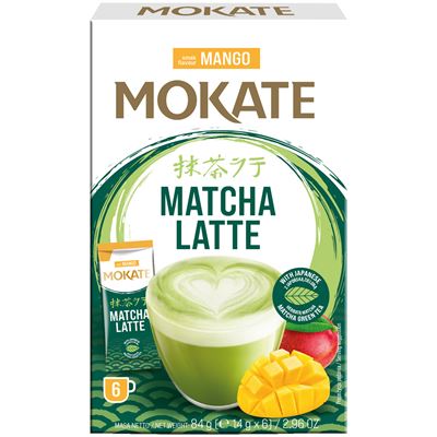 MOKATE Mangó Ízű Matcha Latte Tej és Zöldtea Alapú Instant Italpor 84 g