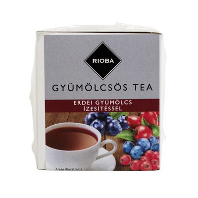 RIOBA Erdeigyümölcs Ízű Gyümölcstea 100 x 2 g filter 200 g