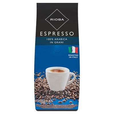 RIOBA Platinum Espresso Pörkölt Szemes Kávé 100% Arabica 1 kg