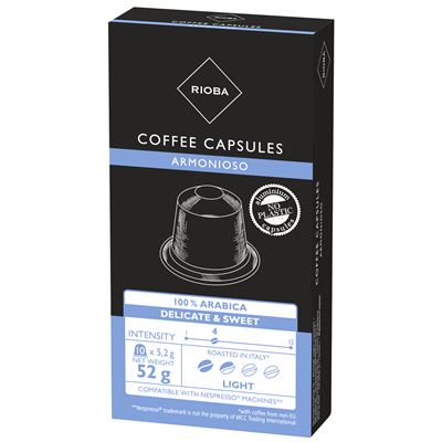 RIOBA Nespresso Kompatibilis Armonioso Kapszula 10 x 5,2 g