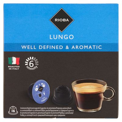 RIOBA Lungo Dolce Gusto Kompatibilis Kávékapszula 16 x 7 g