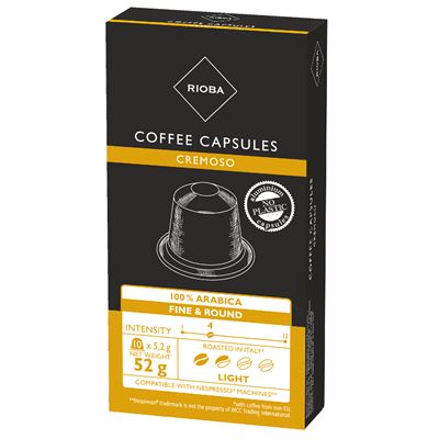 RIOBA Nespresso Kompatibilis Cremoso Alu Kapszula 10 x 5,2 g