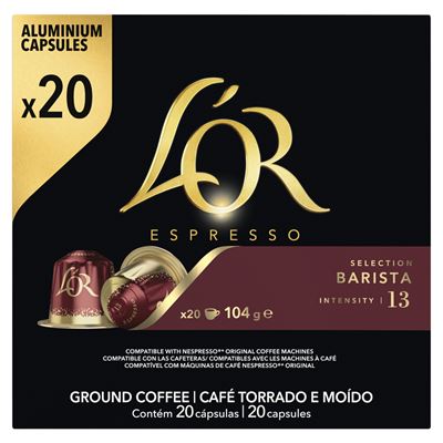 L'OR Espresso Barista őrölt-pörkölt kávé kapszulában 20 db 104 g