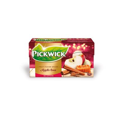PICKWICK Apple Love gyümölcstea az alma, a fahéj és a karamell ízével 20 filter 35 g