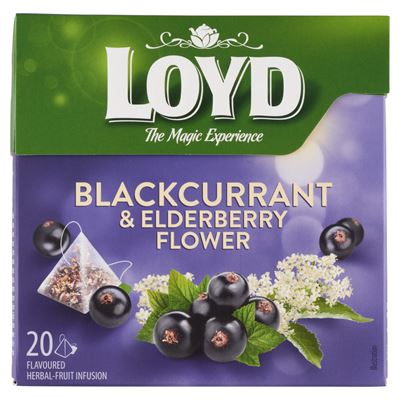Loyd feketeribizli és bodza ízű gyümölcstea 20 filter 40 g
