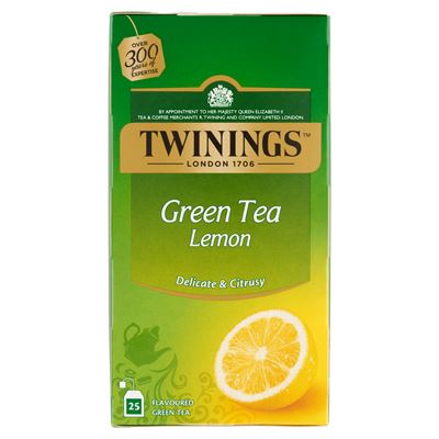 TWININGS citrom ízesítésű zöld tea 25 filter 40 g