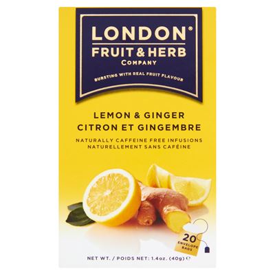 London Fruit & Herb Company citromos-gyömbéres gyümölcstea 20 filter 40 g