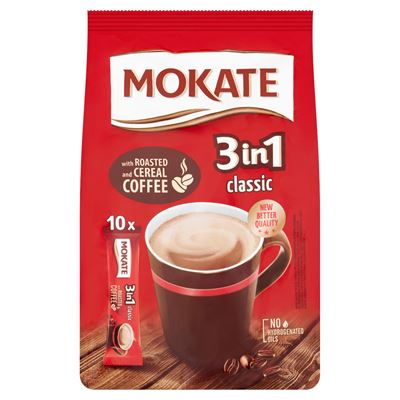 MOKATE 3in1 Classic azonnal oldódó kávéspecialitás 10 db 170 g