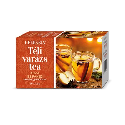 HERBÁRIA Téli Varázs Tea Alma és Fahéj Ízesítésű Gyümölcstea 20 filter 30 g