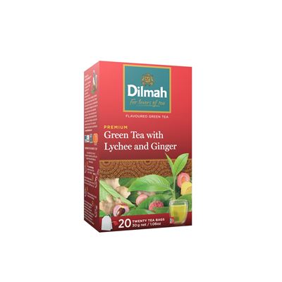 Dilmah filteres zöld tea gyömbér és licsi aromával 20 filter 30 g