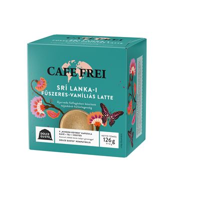 CAFE FREI Srí Lanka-i Fűszeres-Vaníliás Latte kapszula 9 x 14 g (126 g)