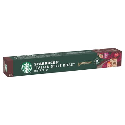STARBUCKS by Nespresso Italian Style Roast őrölt pörkölt kávé 10 kapszula 56 g