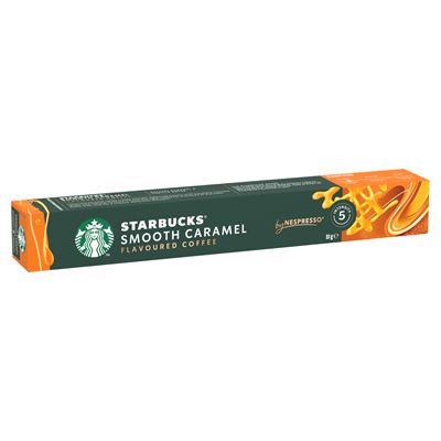STARBUCKS by Nespresso Smooth Caramel karamellízű őrölt pörkölt kávé 10 kapszula 51 g