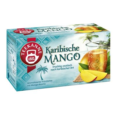 TEEKANNE Karibi Mango ízű Gyümölcstea 20 x 2,25 g