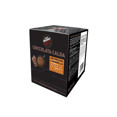 VERGNANO Fahéj narancs ízű forrócsoki 30 x 15 g