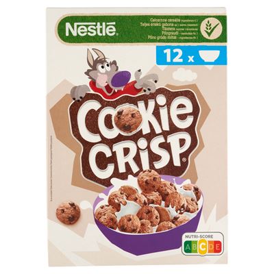 COOKie CRiSP Nestlé Cookie Crisp süti formájú, csokiízű, ropogós gabonapehely 375 g