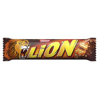 Nestlé Lion tejcsokoládéval mártott töltött ostyaszelet karamellel és búzapehellyel 42 g