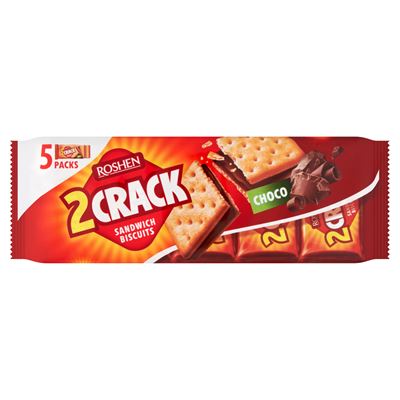 2CRACK Csokolkádékrémmel töltött keksz 190g
