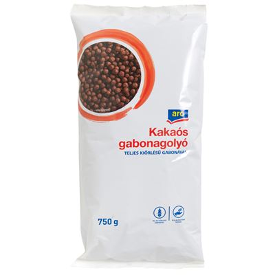 aro Teljes Kiörlésű Csokoládés Gabona Golyó 750 g